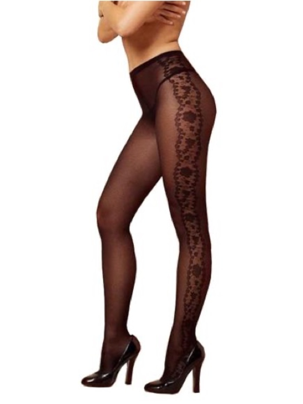 Agent Provocateur Hosiery Tiana Black tights size L